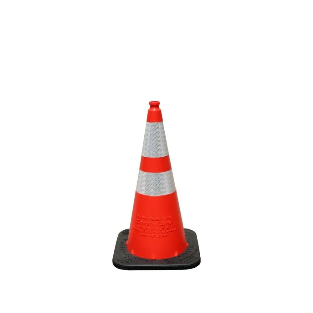 16028-HIWB-7, ENVIRO-CONE 28" 7 LB W/4" / 6" REFL COLLAR