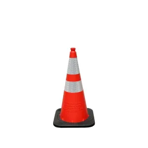 16028-HIWB-7, ENVIRO-CONE 28" 7 LB W/4" / 6" REFL COLLAR