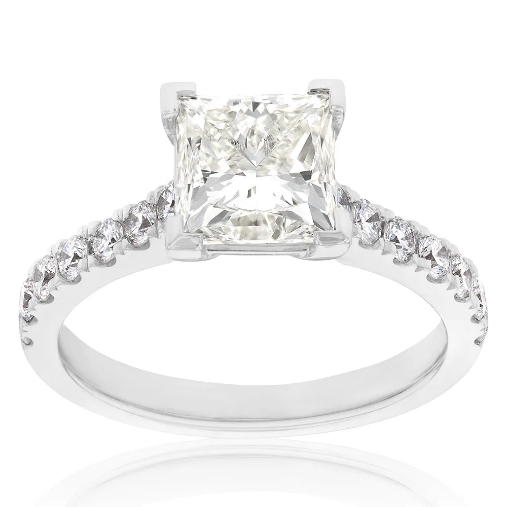18ct White Gold 3 Carat Diamond Ring