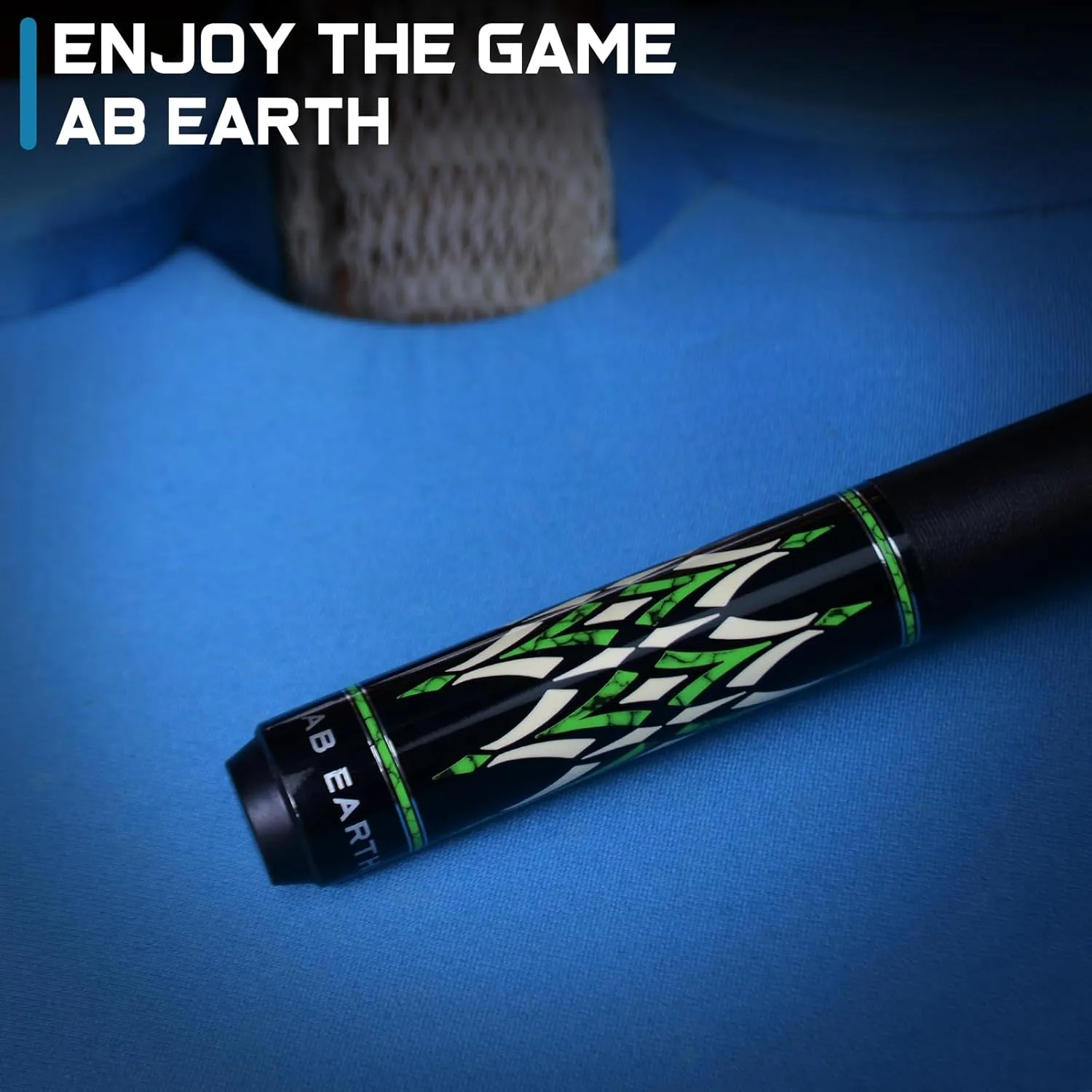 58" Pool Cue Stick Canadian Maple 13mm Tip Billiard Cue with Irish Linen Wrap