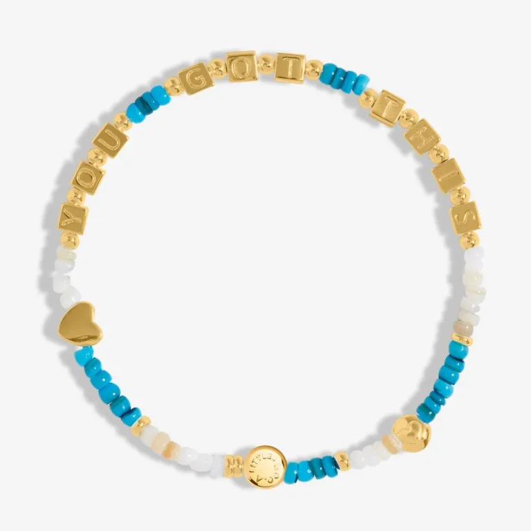 A Littles & Co Happy Little Moments 'YOU GOT THIS" Bracelet In Gold-Tone Plating
