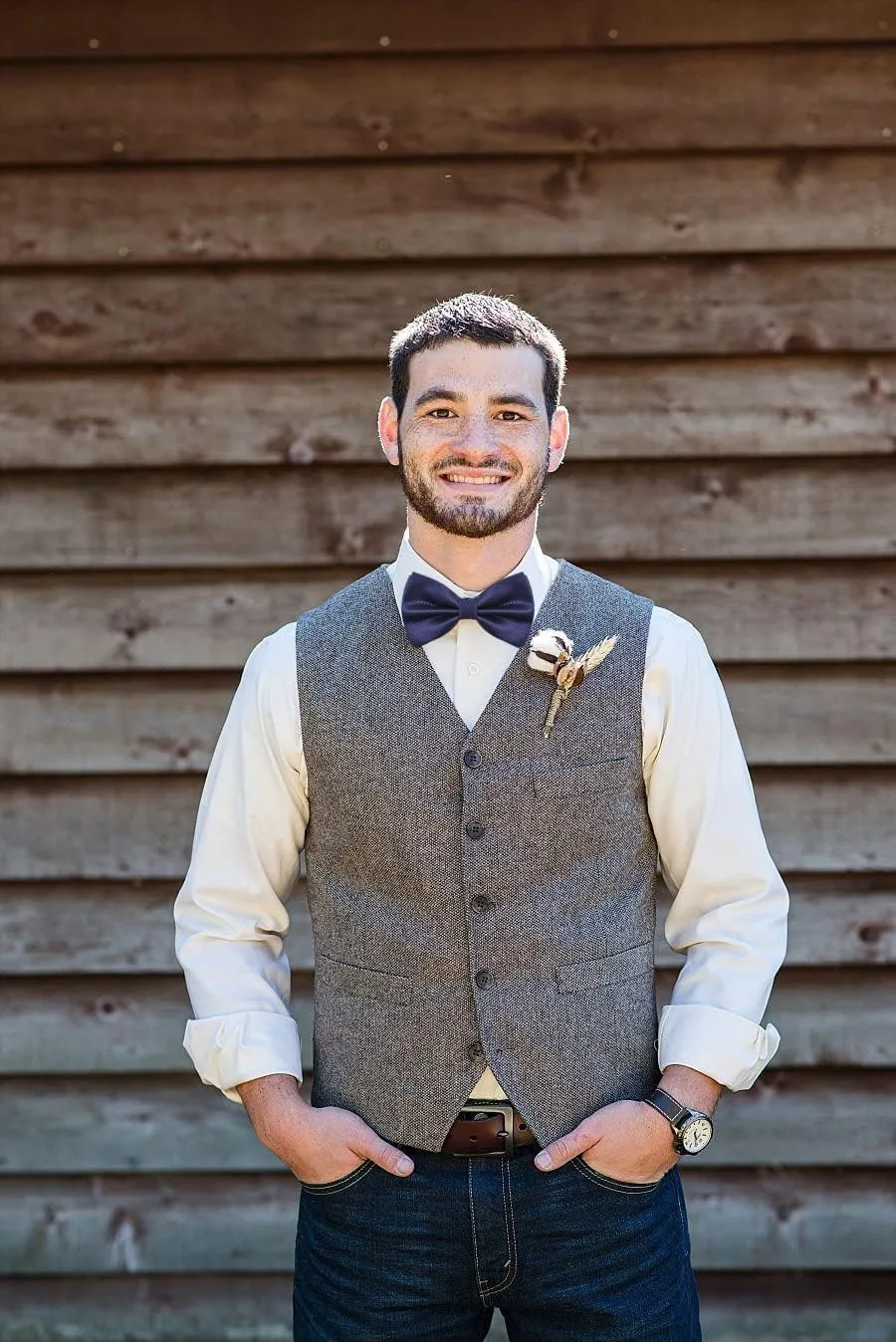 Alizeal Mens Solid Mini Squares Formal Banded Bow Ties