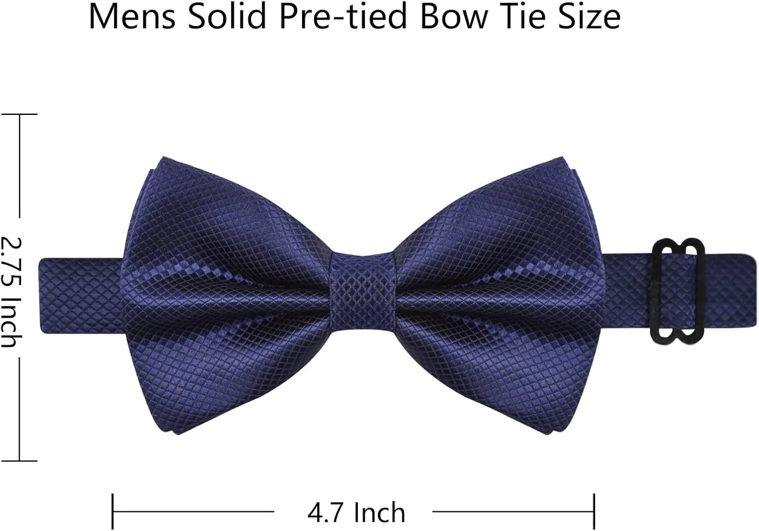 Alizeal Mens Solid Mini Squares Formal Banded Bow Ties