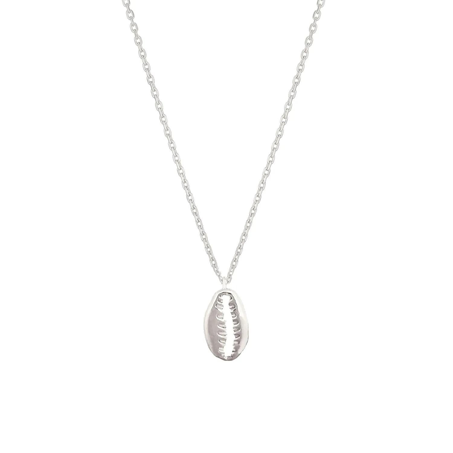 Beach Ocean Lover Necklace For Women, Beach Wave Whale tail Surfing Pendant Necklace 18K Gold Dipped Silver Dainty Beach Necklace (Silver, Shell)