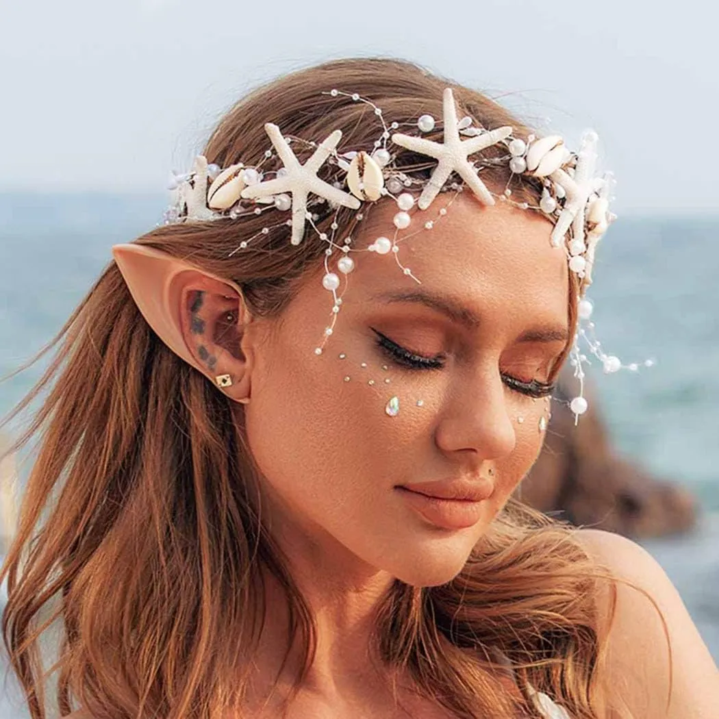 CASDRE Seashell Headband Hair Accessories Starfish Mermaid Headpiece for Women
