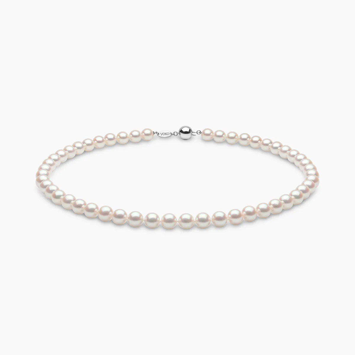 Classic 18K Gold AA Akoya Pearl Necklace
