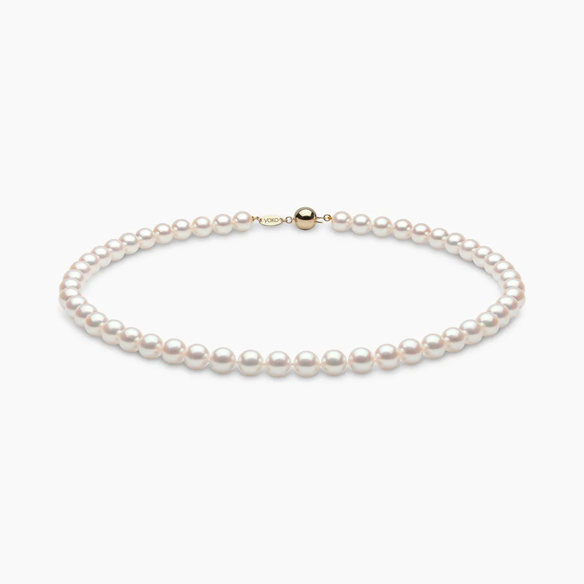 Classic 18K Gold AA Akoya Pearl Necklace
