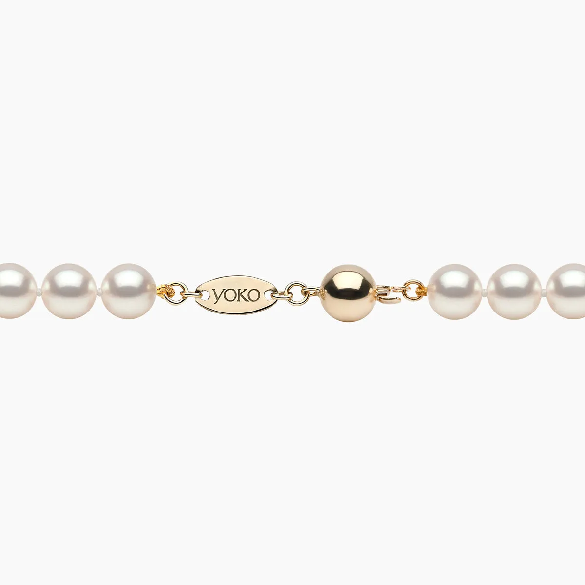 Classic 18K Gold AA Akoya Pearl Necklace