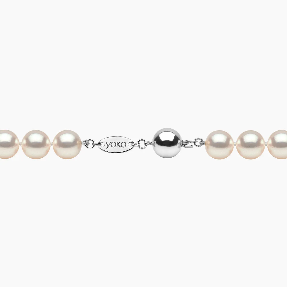 Classic 18K Gold AA Akoya Pearl Necklace