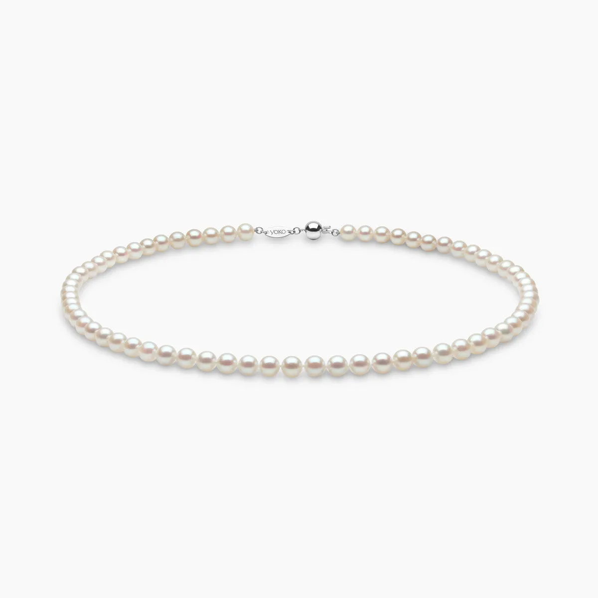 Classic 18K Gold AA Akoya Pearl Necklace