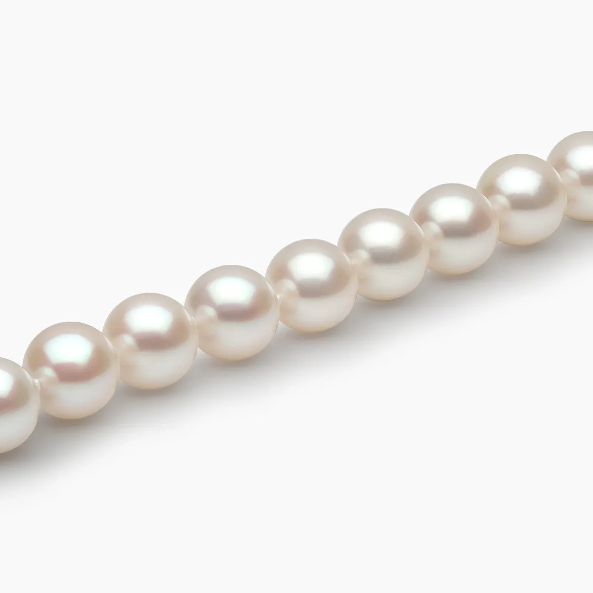 Classic 18K Gold AA Akoya Pearl Necklace