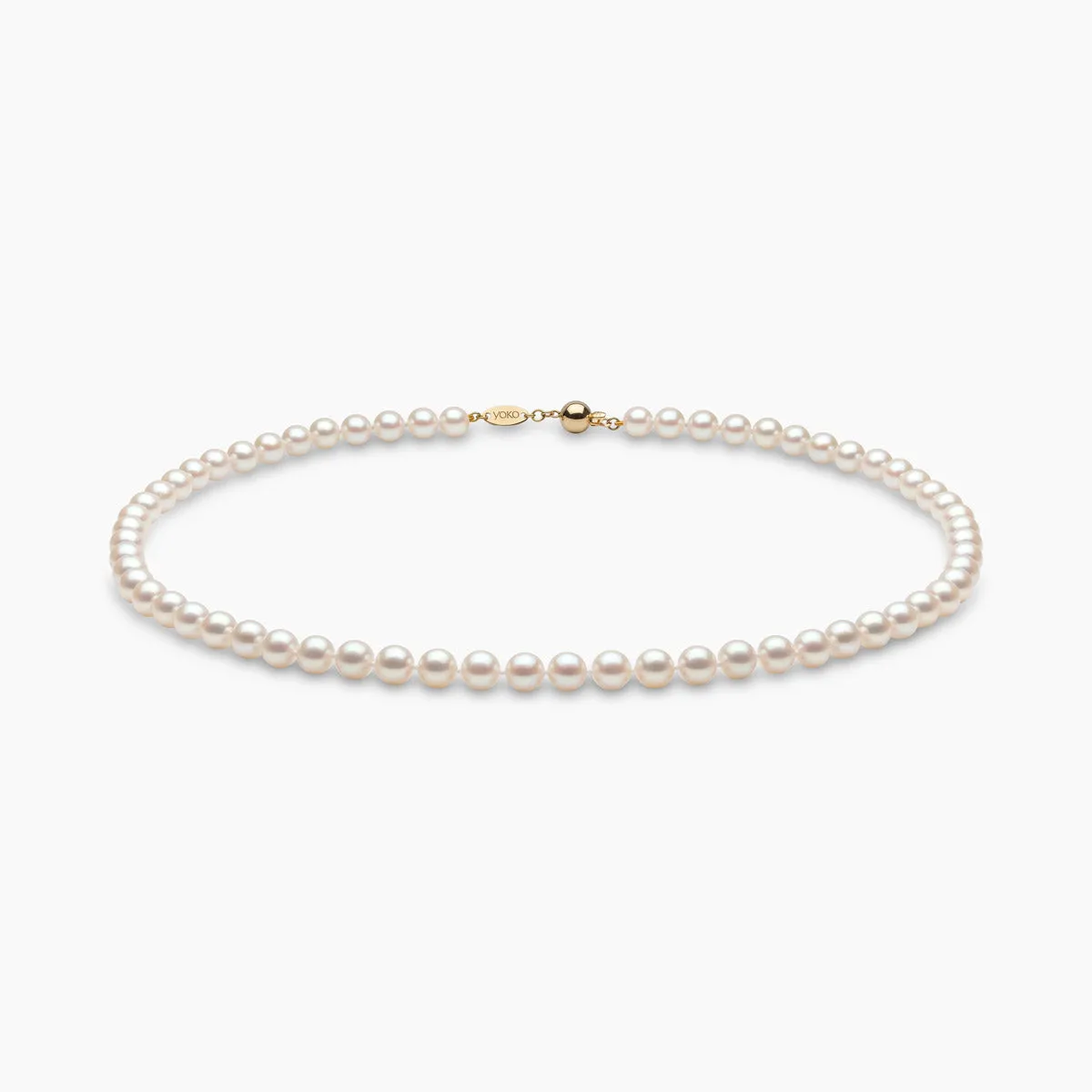 Classic 18K Gold AA Akoya Pearl Necklace