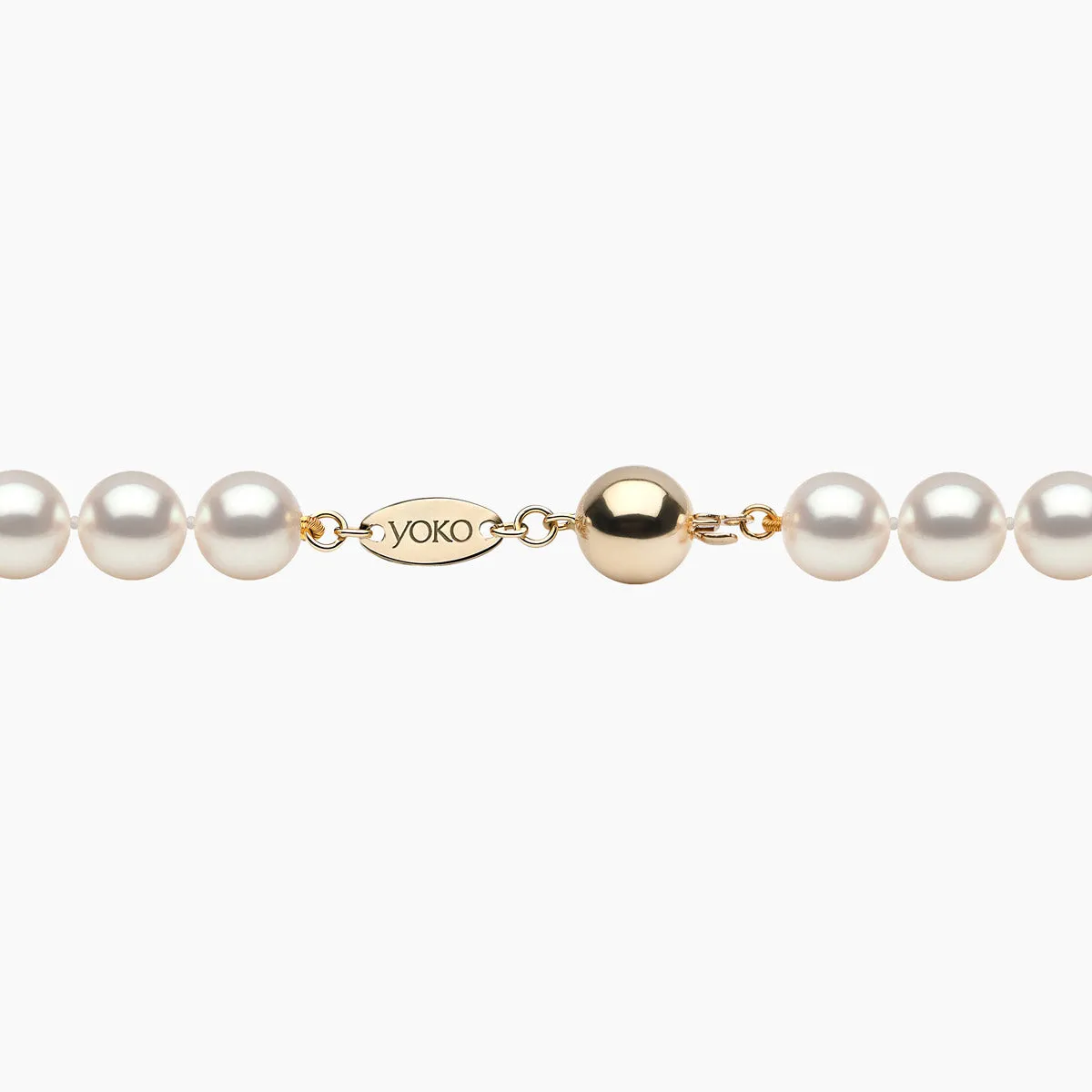 Classic 18K Gold AA Akoya Pearl Necklace