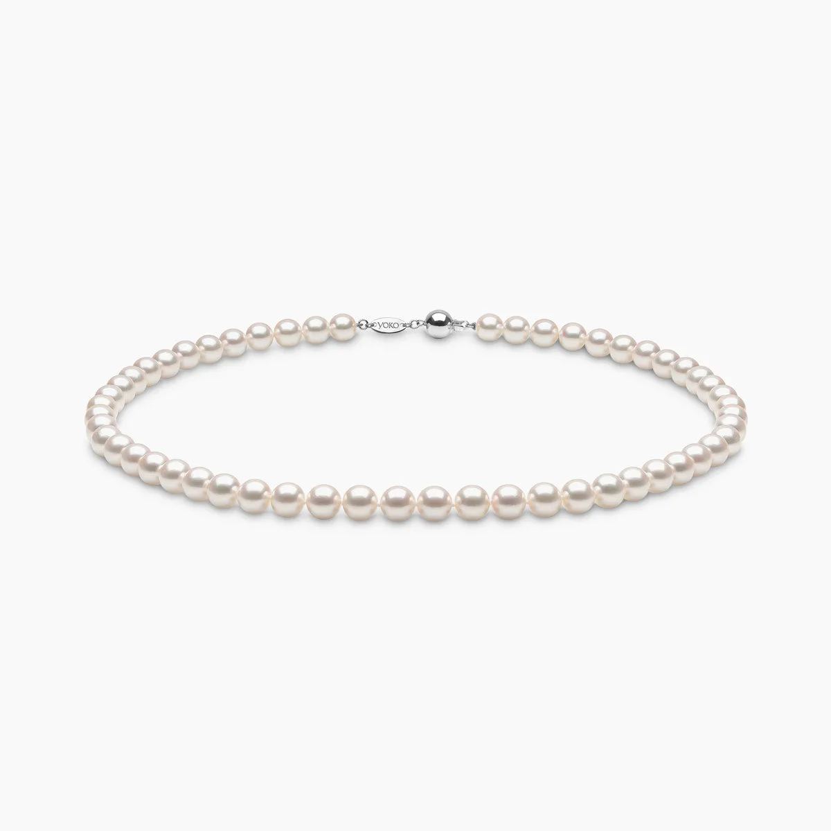 Classic 18K Gold AA Akoya Pearl Necklace