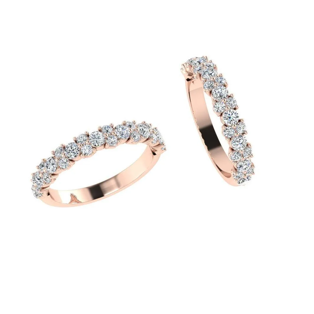 Diamond Cluster Eternity Band