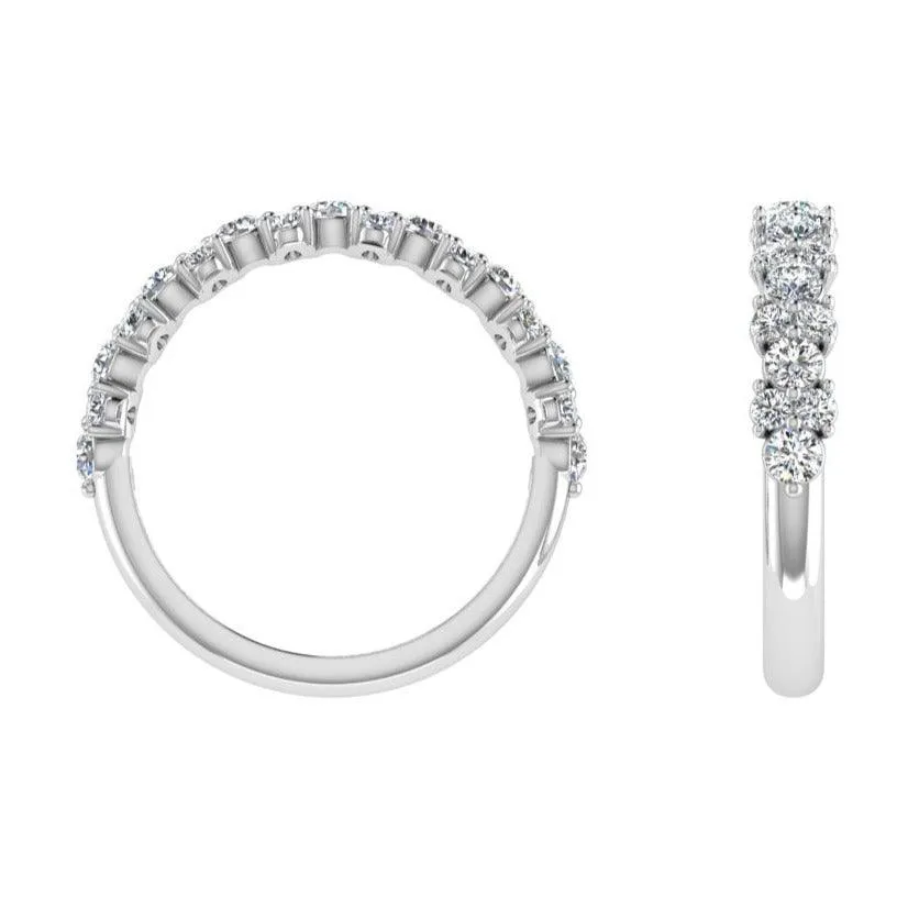 Diamond Cluster Eternity Band