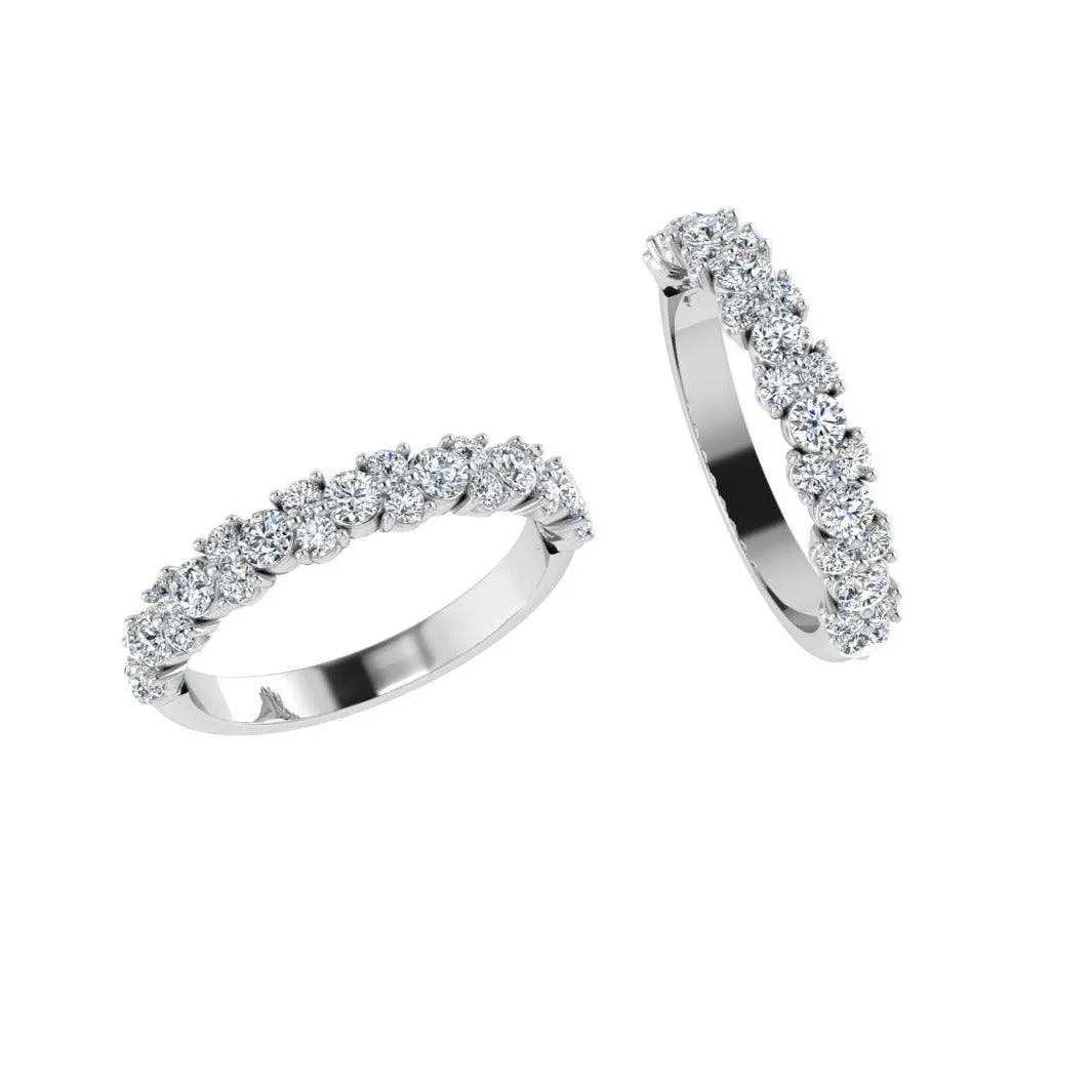Diamond Cluster Eternity Band