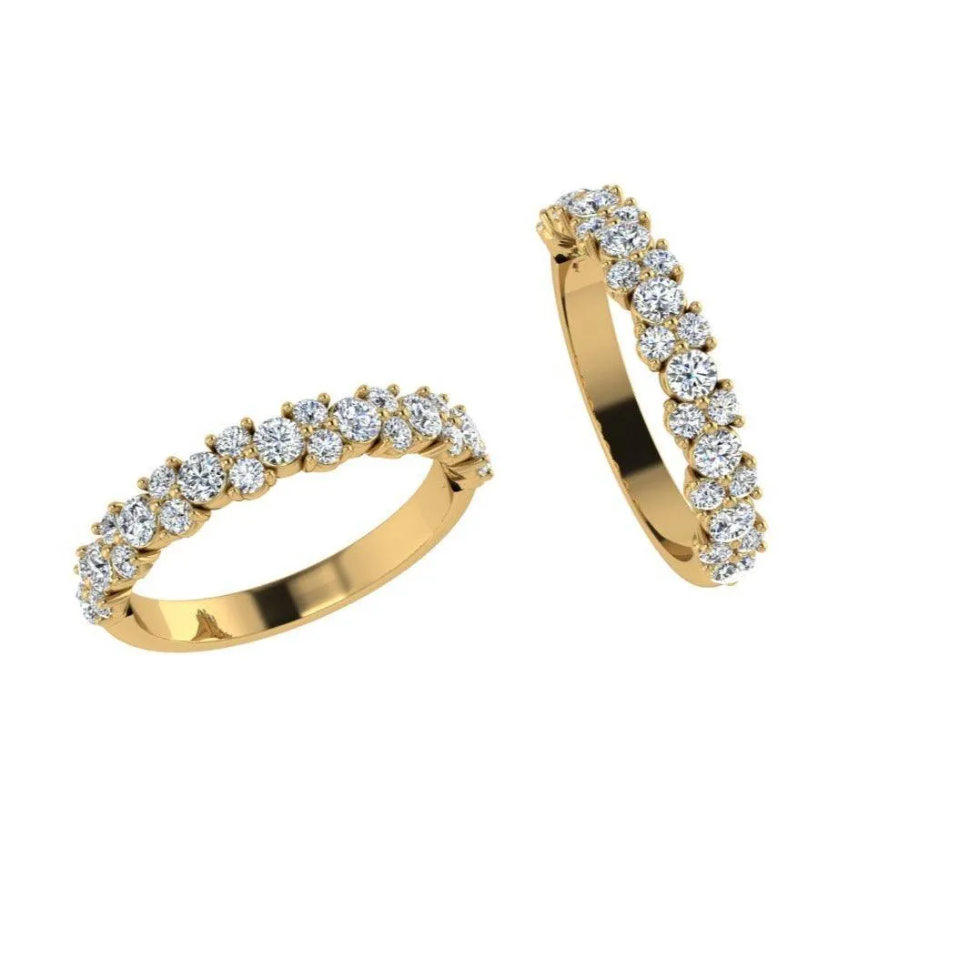Diamond Cluster Eternity Band