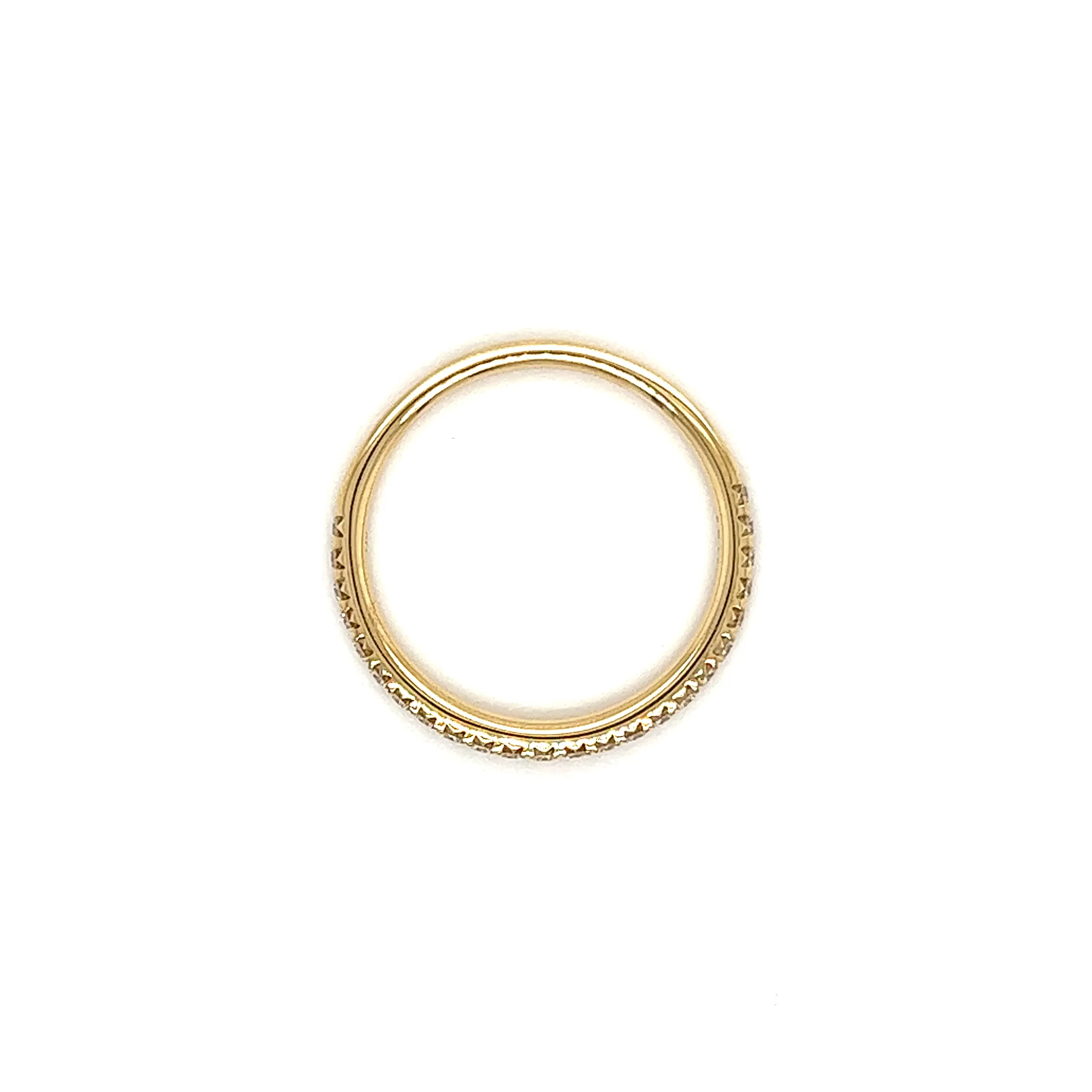 Diamond Ring with Twenty Four Diamonds in 14K Yellow Gold