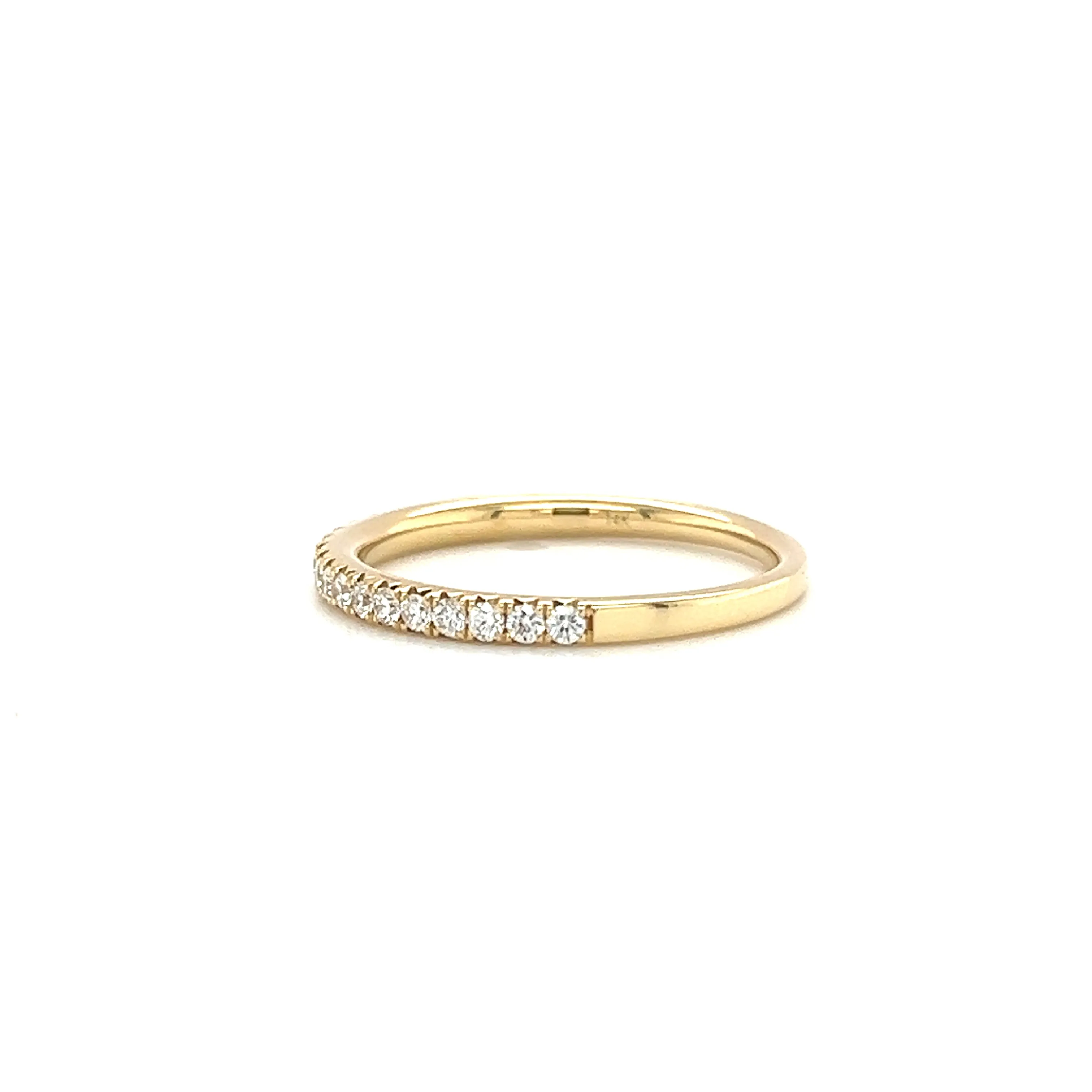 Diamond Ring with Twenty Four Diamonds in 14K Yellow Gold