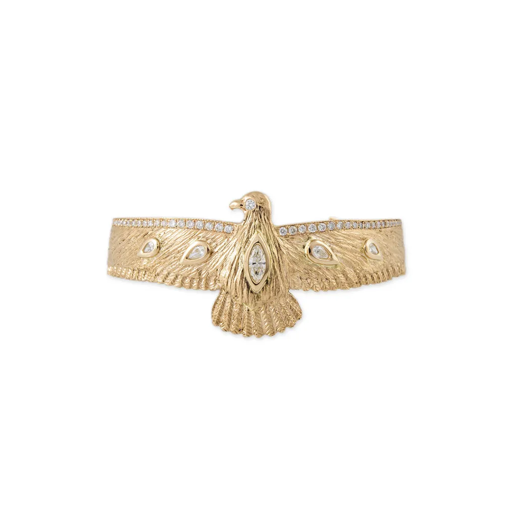 DIAMOND THUNDERBIRD CUFF BRACELET