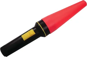 Dorcy 41-1482 Deluxe Signal Wand LED Flashlight with Safety Cone, 30-Lumens, Black Finish
