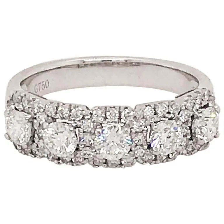 Five Diamond Halo Anniversary Band