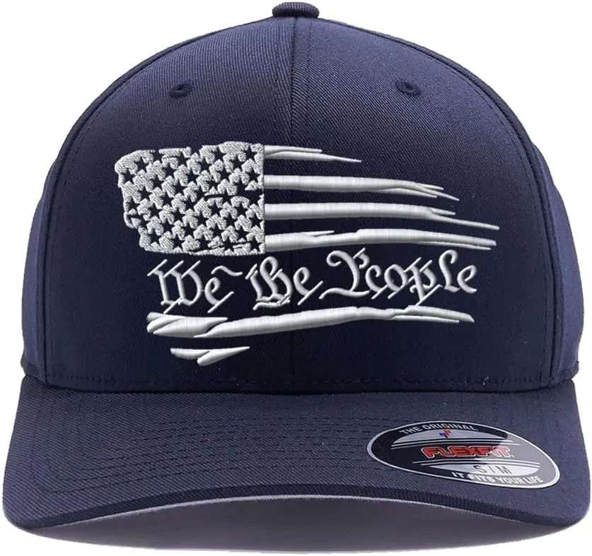 Flex Baseball 2A 1791 and We The People - Protect The 2nd Amendment hat- Custom Embroidered Flex Fitted Baseball Cap