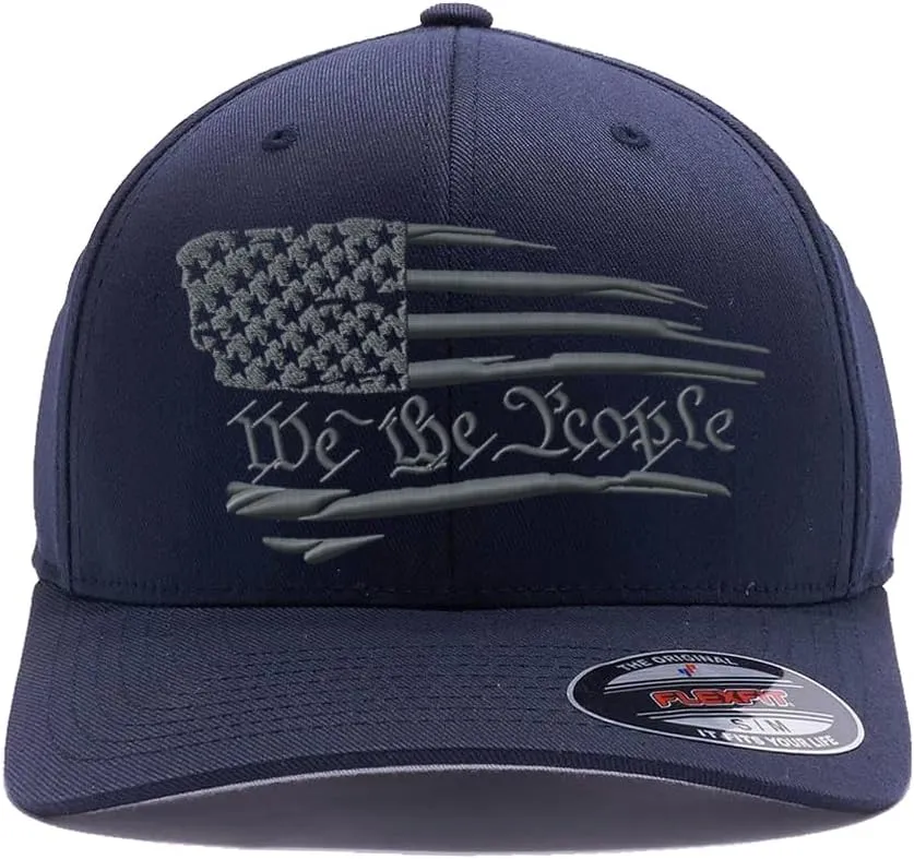 Flex Baseball 2A 1791 and We The People - Protect The 2nd Amendment hat- Custom Embroidered Flex Fitted Baseball Cap