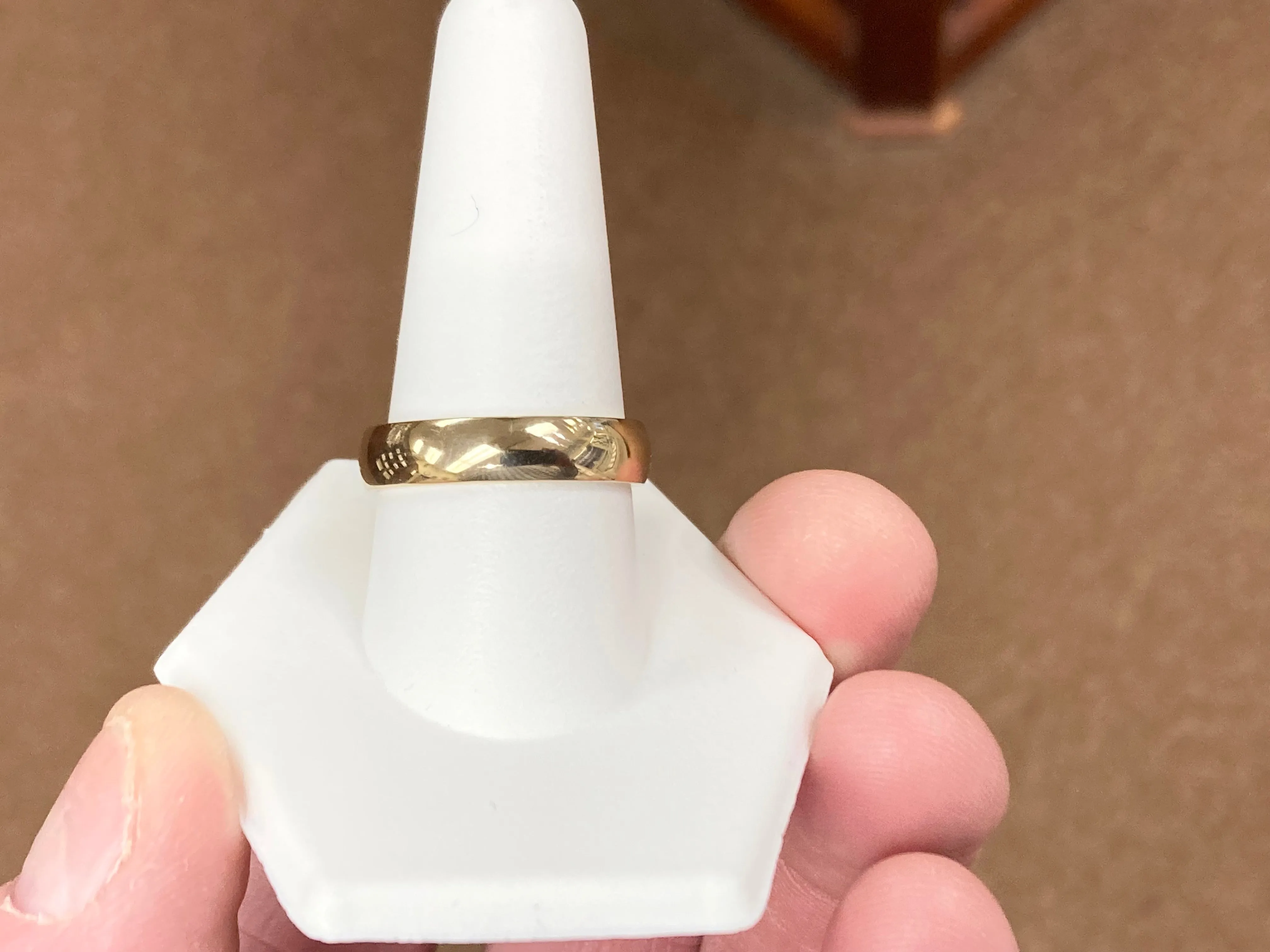 Gold Wedding Band 5 Millimeters Wide
