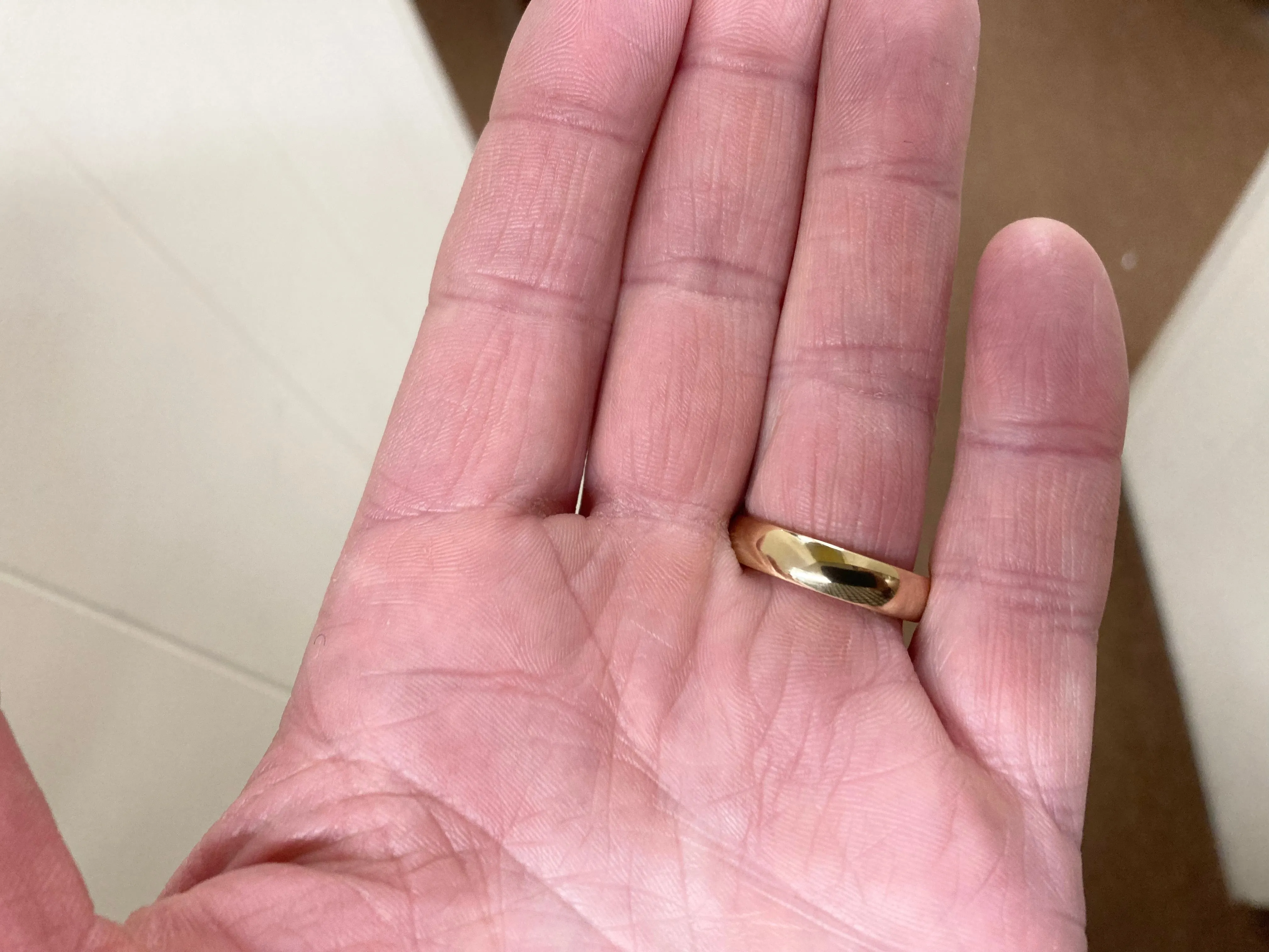 Gold Wedding Band 5 Millimeters Wide