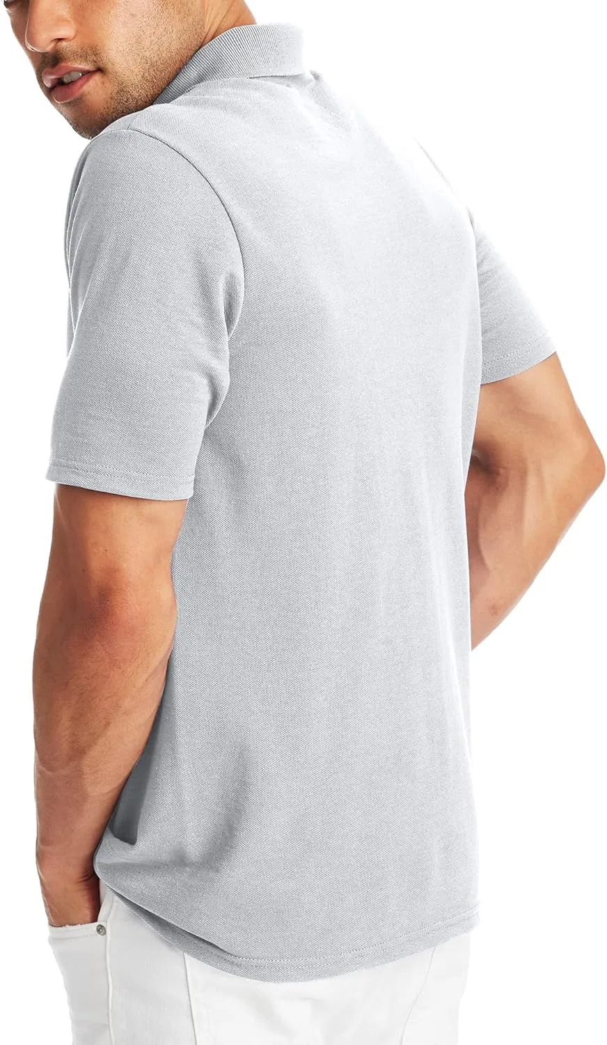 Hanes Mens X-Temp Short Sleeve Polo Shirt, Midweight Men's Shirt