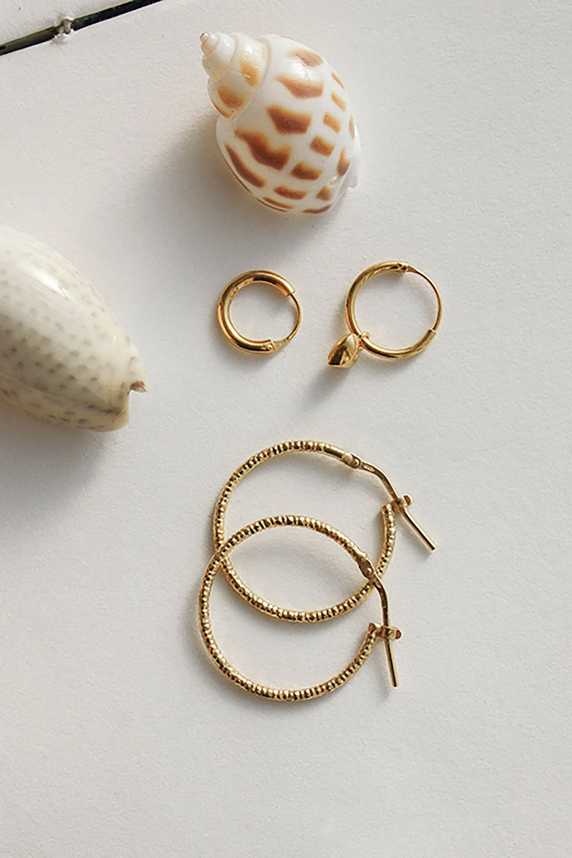 orion earring hoop gold <br> by Neinties