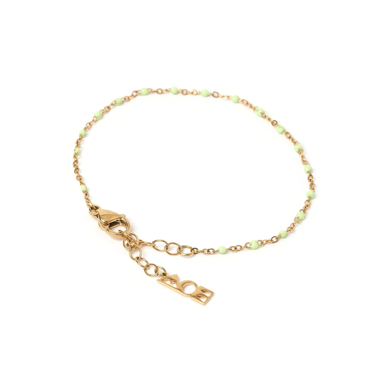 Peggy Gold and Enamel Bracelet - Mint