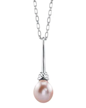 Pink Freshwater Drop Pearl Denise Pendant