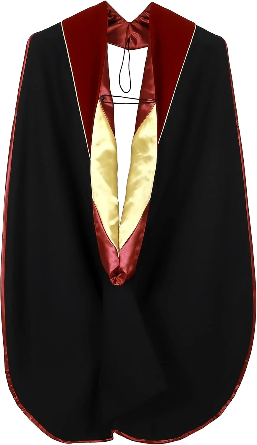Unisex Deluxe Doctoral Graduation Gown and Doctoral Hood 8 Sided Tam Package