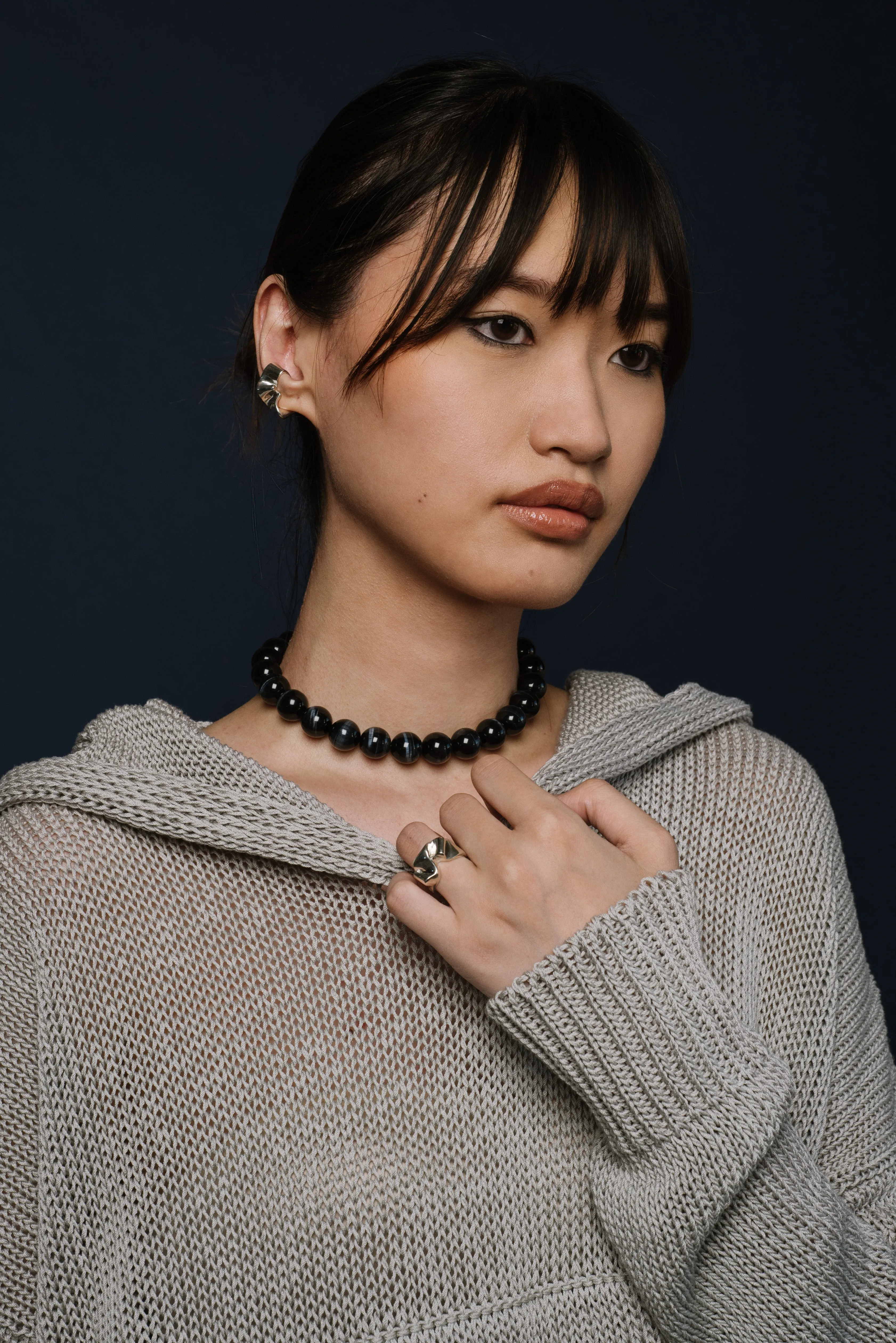 Yona Collar - Dark Blue Tiger's Eye